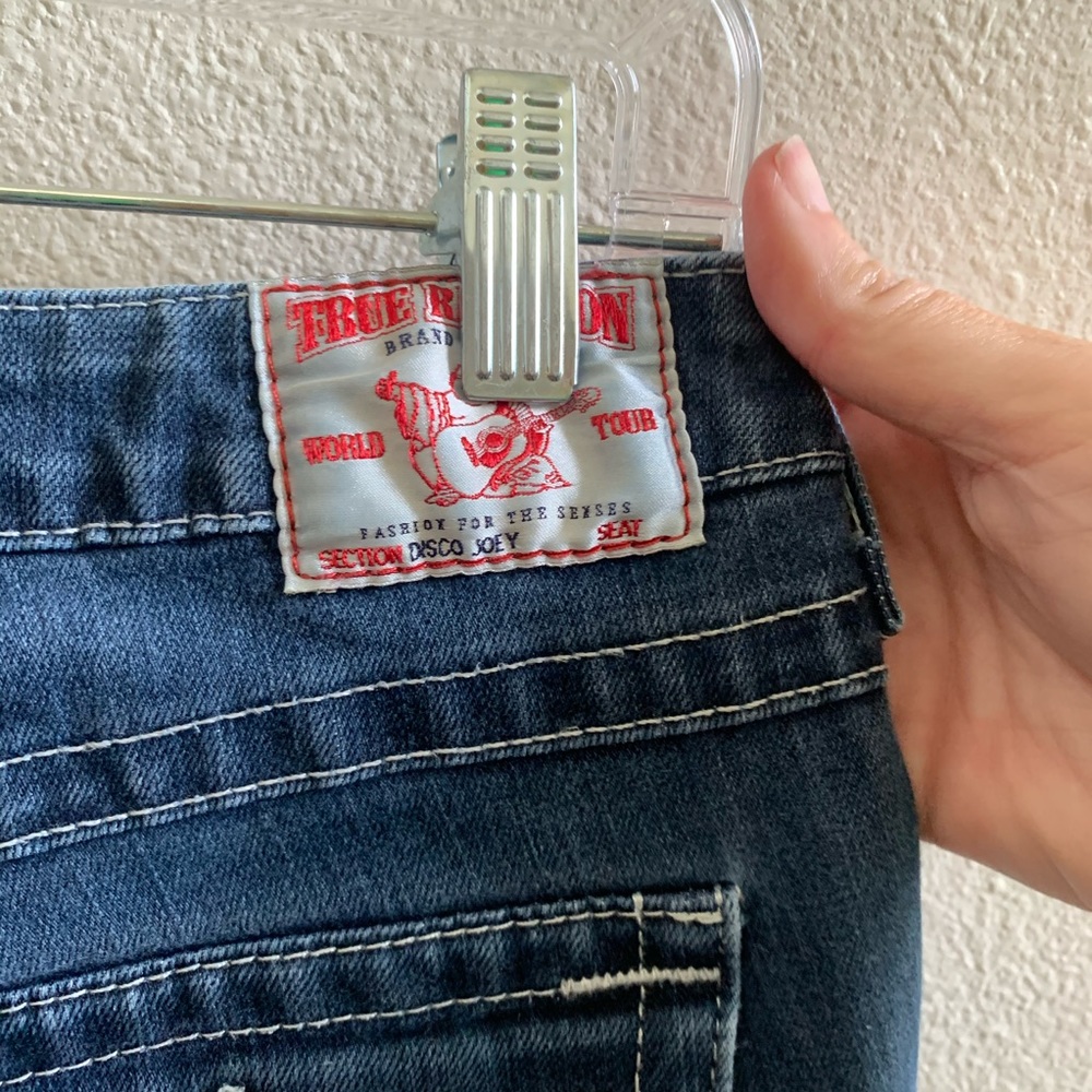 True Religion Disco J Cutoff jean shorts womens 28 - Picture 6 of 6